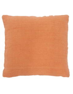 Coussin en jute orange