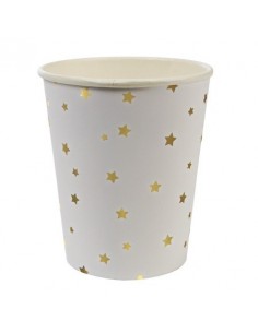 Verres jetables - ETOILES GOLD