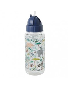 Gourde Jungle print bleu