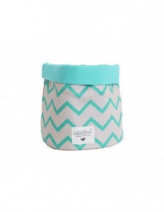 Panier Mambo Large Zig Zag Green