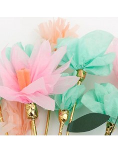 Lot de 10 bâtonnets fleurs... 2