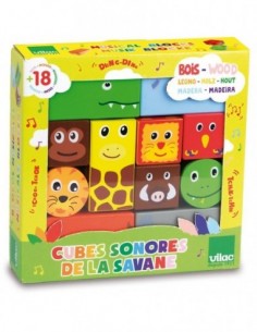 Cubes sonores Animaux de la savane