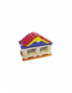 Batibloc color 100 planchettes colorées en bois massif 2