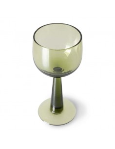 Grand Verre à Vin Vert Olive 2