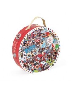 Puzzle rond Pompiers de...