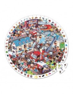 Puzzle rond Pompiers de... 2