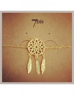 Bracelet Attrape rêve doré - 7BIS
