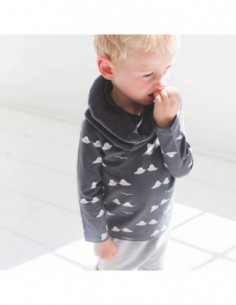 Tshirt gris Henley"manches longues Noeser" 2