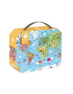 Janod Puzzle géant du monde...