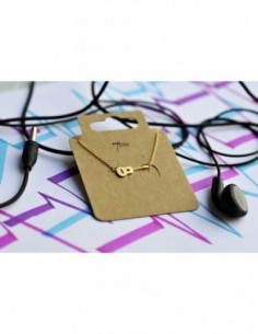 Collier fin guitare doré -... 2