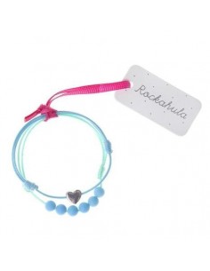 Set de bracelets bleu cœur...
