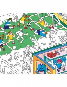 Poster géant à colorier Football 2