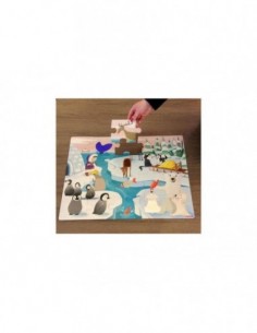 Puzzle TactileLa vie sur la banquise"-20 pièces" 2