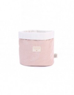 Panier Panda white bubble/ misty pink