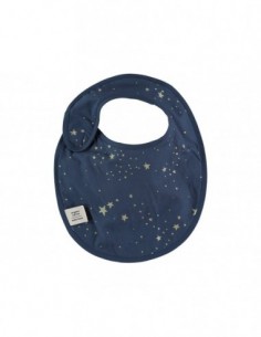Bavoir Candy Gold stella Bleu nuit