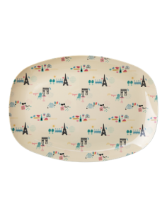 Assiette Rectangulaire Mélamine Paris