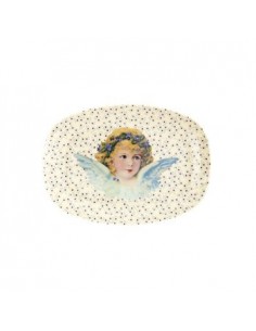 Assiette PM imprimé noel Ange