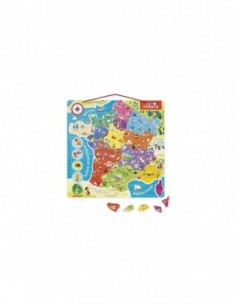 Puzzle France Magnétique 93 pcs (bois) - Nouvelles régions 2016