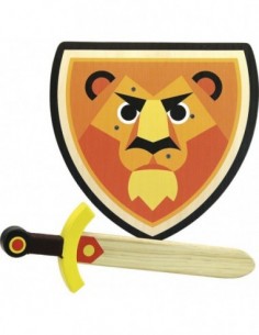 Set bouclier et épée Lion