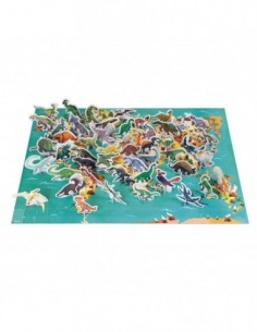 Puzzle éducatif géant Dinosaures 200 pcs 2