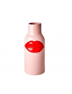 RICE Ceramic Vase with Red...