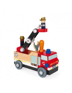 Camion de pompiers en bois 2