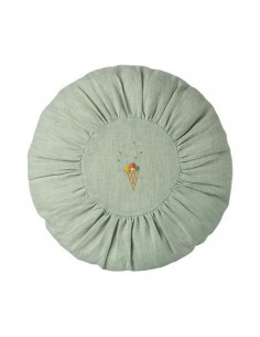 Coussin brodé Glace - Mint